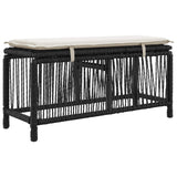 vidaXL Tuin Eettafel Set met kussen 3 pcs Beige en Crème poly rattan