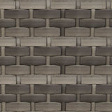 vidaXL Tuinsofa set met kussen 2 pcs Grijs Poly Rattan en Staal