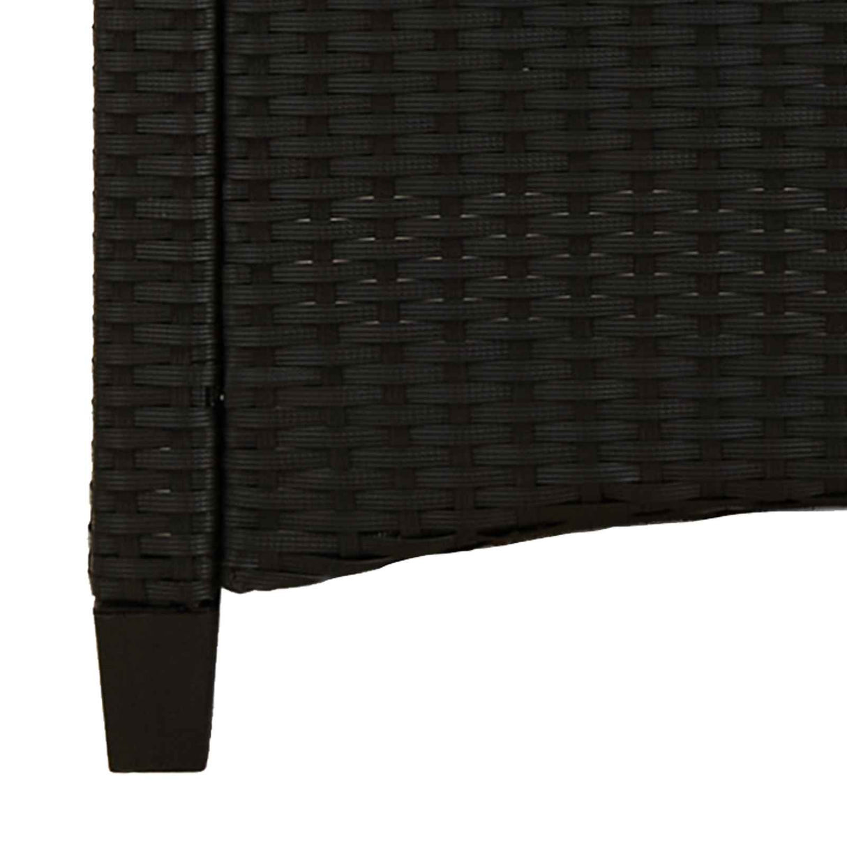 vidaXL Tuinbank met kussen Zwart 105 x 60 x 112 cm Staal en Polyester