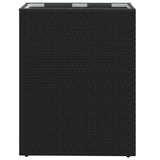vidaXL Hoge Plantenbak Zwart 55 x 22 x 70 cm poly rattan