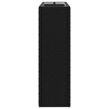 vidaXL Hoge Plantenbak Zwart 55 x 22 x 70 cm poly rattan