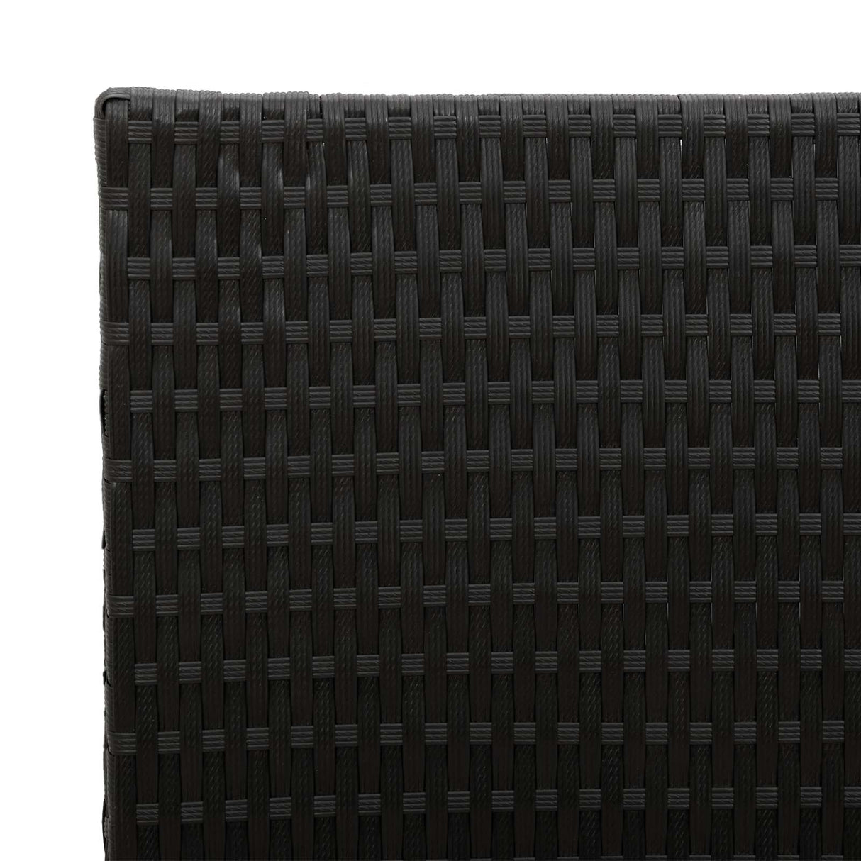 vidaXL Hoge Plantenbak Zwart 55 x 22 x 70 cm poly rattan