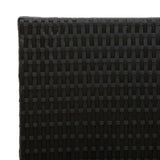 vidaXL Hoge Plantenbak Zwart 55 x 22 x 70 cm poly rattan