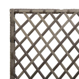 vidaXL Tuinplanter met Trellis Grijs 35 x 30 x 135 cm poly rattan