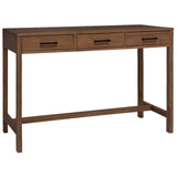vidaXL Bureau met lades Naturel Massief Teakhout 80 x 50 x 75 cm