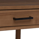 vidaXL Bureau met lades Naturel Massief Teakhout 80 x 50 x 75 cm