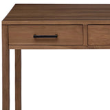 vidaXL Bureau met lades Naturel Massief Teakhout 80 x 50 x 75 cm