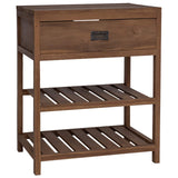 vidaXL Badkamerkast Naturel 60 x 45 x 75 cm Massief Teakhout