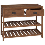 vidaXL Badkamerkast Naturel 60 x 45 x 75 cm Massief Teakhout
