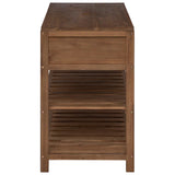 vidaXL Badkamerkast Naturel 60 x 45 x 75 cm Massief Teakhout