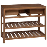 vidaXL Badkamerkast Naturel 60 x 45 x 75 cm Massief Teakhout
