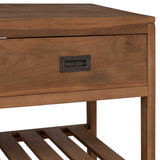 vidaXL Badkamerkast Naturel 60 x 45 x 75 cm Massief Teakhout