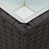 vidaXL Outdoor Set 3 pcs Black Metal