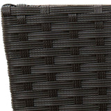 vidaXL Outdoor Set 3 pcs Black Metal