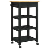 vidaXL Keukentrolley MONZA 48x40x88,5 cm massief grenenhout