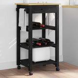 vidaXL Keukentrolley MONZA 48x40x88,5 cm massief grenenhout