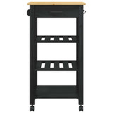 vidaXL Keukentrolley MONZA 48x40x88,5 cm massief grenenhout