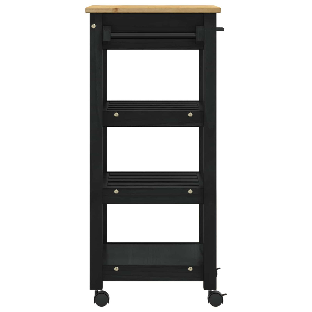 vidaXL Keukentrolley MONZA 48x40x88,5 cm massief grenenhout
