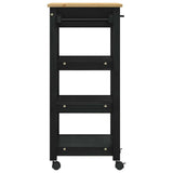 vidaXL Keukentrolley MONZA 48x40x88,5 cm massief grenenhout