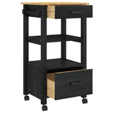 vidaXL Kitchen Trolley MONZA 48x40x88.5 cm Solid Pine Wood