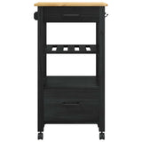 vidaXL Kitchen Trolley MONZA 48x40x88.5 cm Solid Pine Wood