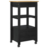 vidaXL Kitchen Trolley MONZA 48x40x88.5 cm Solid Pine Wood