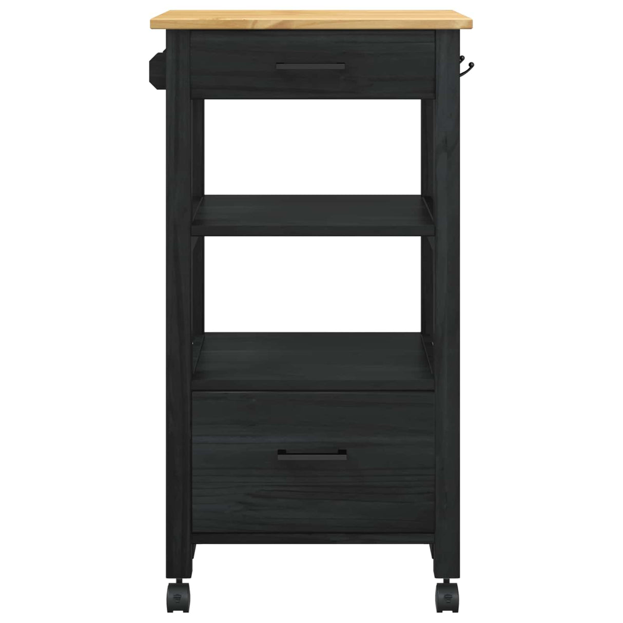 vidaXL Keukentrolley MONZA 48x40x88,5 cm massief grenenhout