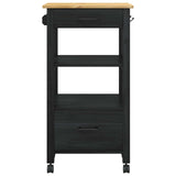 vidaXL Keukentrolley MONZA 48x40x88,5 cm massief grenenhout