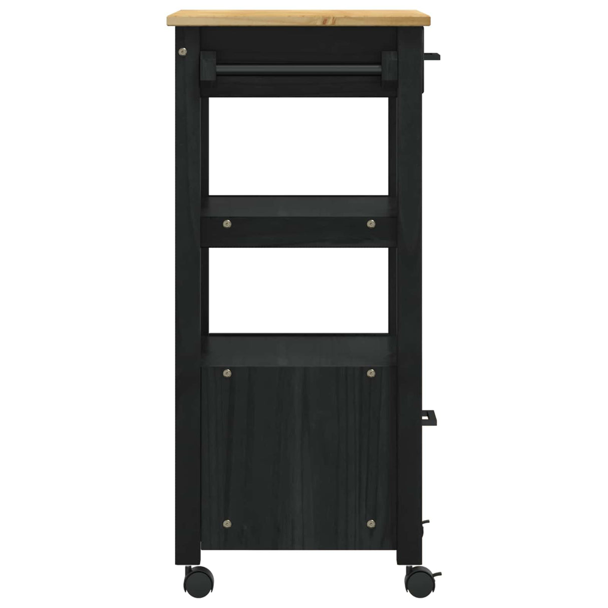 vidaXL Keukentrolley MONZA 48x40x88,5 cm massief grenenhout