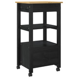 vidaXL Keukentrolley MONZA 48x40x88,5 cm massief grenenhout