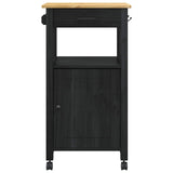 vidaXL Keukentrolley MONZA 48x40x88,5 cm massief grenenhout