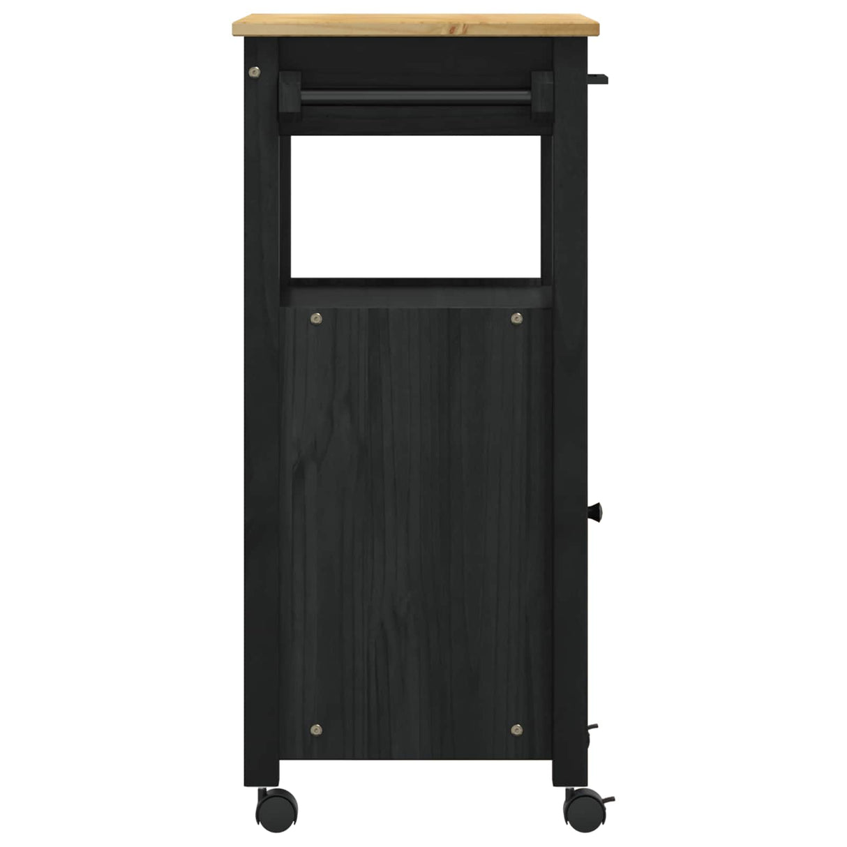 vidaXL Keukentrolley MONZA 48x40x88,5 cm massief grenenhout