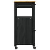 vidaXL Keukentrolley MONZA 48x40x88,5 cm massief grenenhout