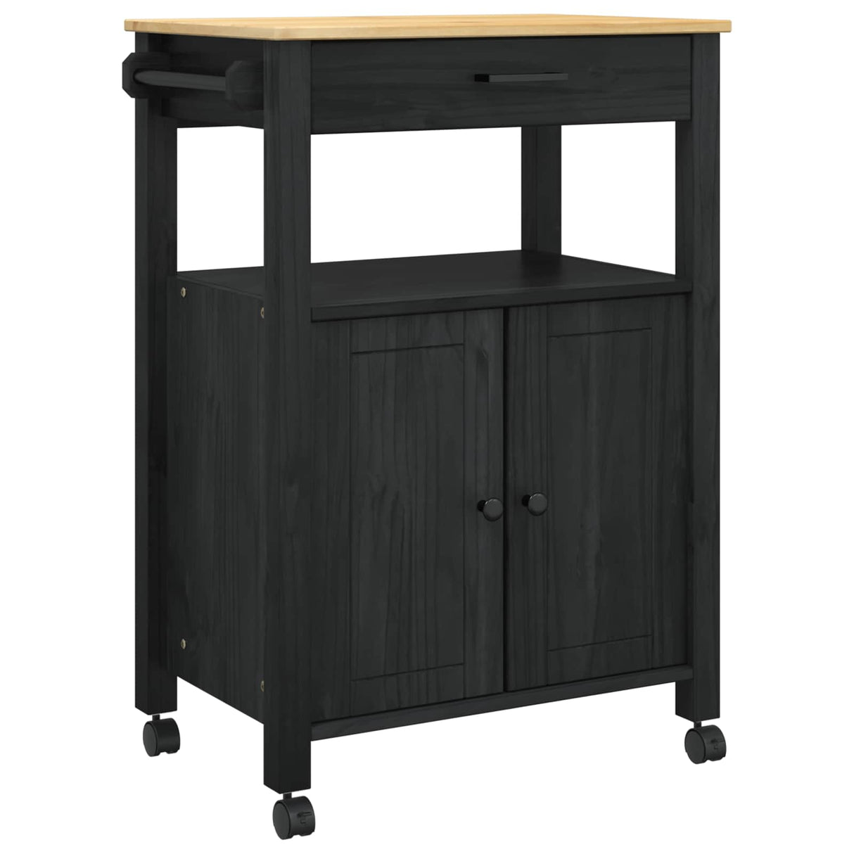 vidaXL Keukentrolley MONZA 60x40x88,5 cm massief grenenhout