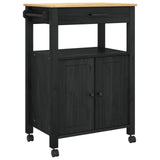 vidaXL Keukentrolley MONZA 60x40x88,5 cm massief grenenhout