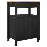 vidaXL Keukentrolley MONZA 60x40x88,5 cm massief grenenhout