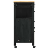 vidaXL Keukentrolley MONZA 84x40x88,5 cm massief grenenhout