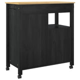 vidaXL Keukentrolley MONZA 84x40x88,5 cm massief grenenhout