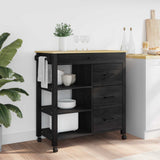 vidaXL Kitchen Trolley MONZA 84x40x88.5 cm Solid Pine Wood