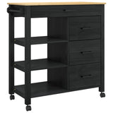 vidaXL Kitchen Trolley MONZA 84x40x88.5 cm Solid Pine Wood