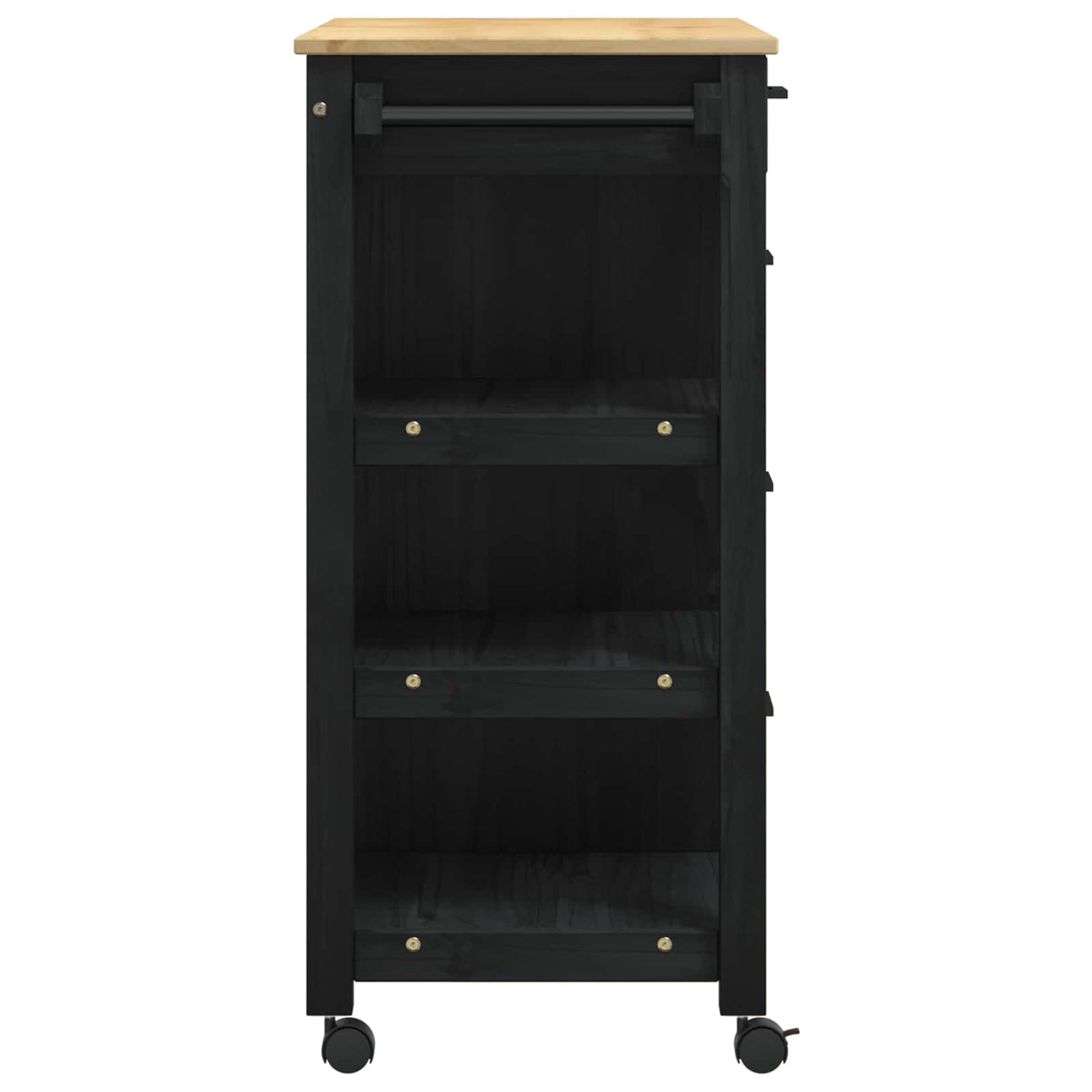 vidaXL Kitchen Trolley MONZA 84x40x88.5 cm Solid Pine Wood