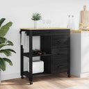 vidaXL Keukentrolley MONZA 84x40x88,5 cm massief grenenhout