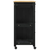 vidaXL Keukentrolley MONZA 84x40x88,5 cm massief grenenhout