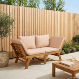 vidaXL 3-in-1 Tuinbank met Kussens Massief Acacia Hout Naturel