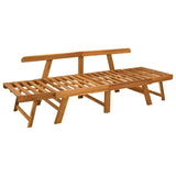 vidaXL 3-in-1 Tuinbank met Kussens Massief Acacia Hout Naturel
