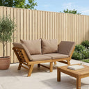 vidaXL 3-in-1 Tuinbank met Kussens Massief Acacia Hout Naturel