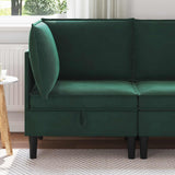 vidaXL Sofa with Storage Light Grey Velvet
