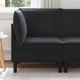 vidaXL Sofa with Storage Light Grey Velvet
