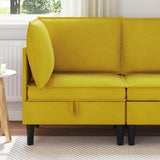 vidaXL Sofa with Storage Light Grey Velvet