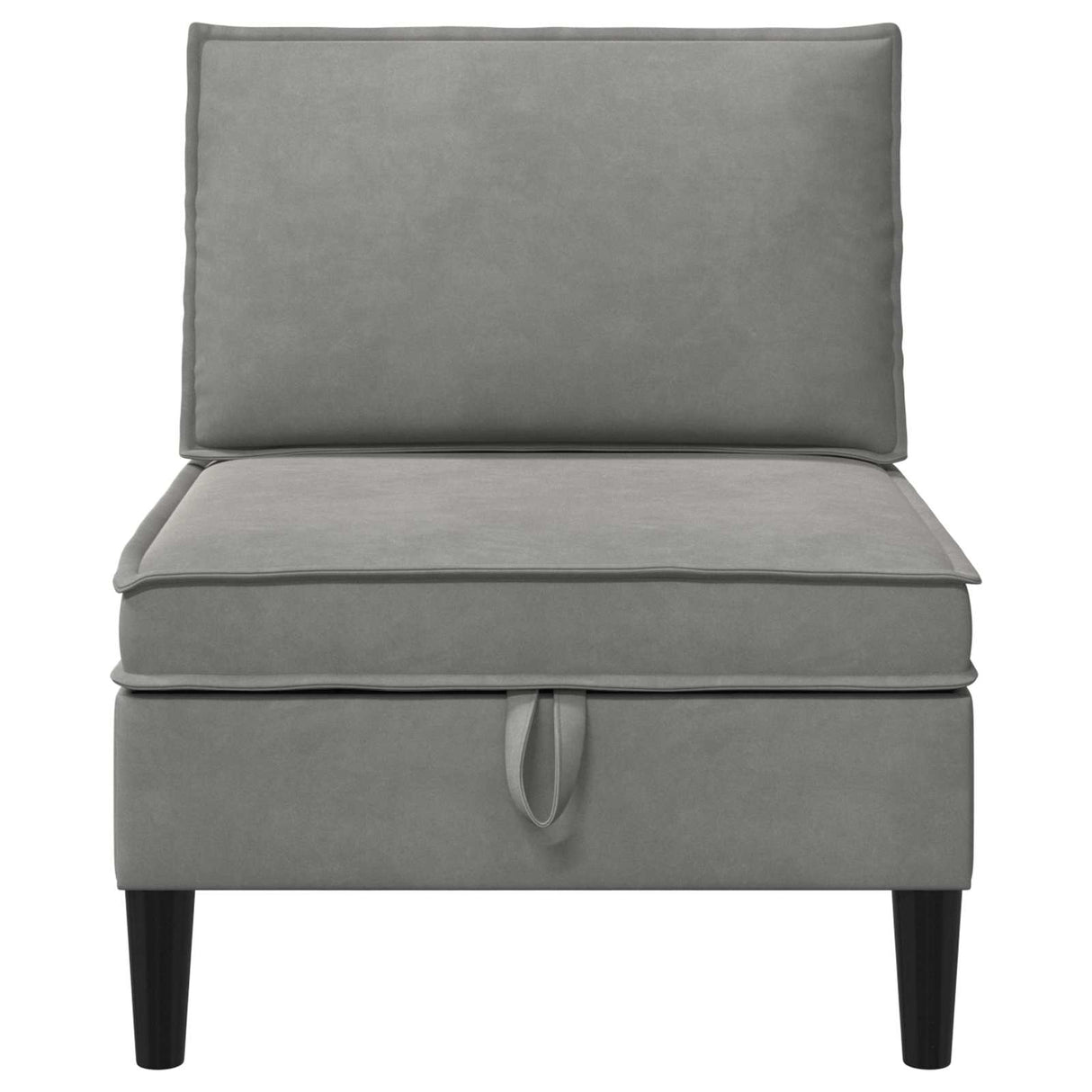 vidaXL Sofa with Storage Light Grey Velvet